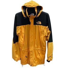 Vintage Nike Hydrenaline Wind And Rain Jacket SZ L Black Yellow